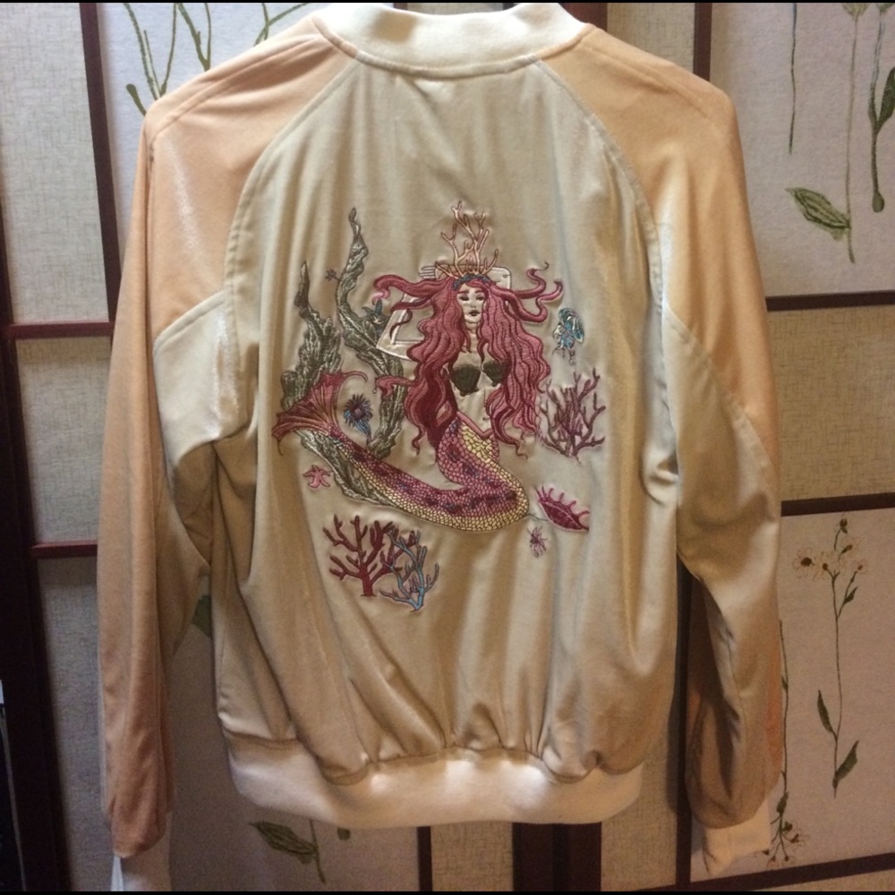 RARE Mermaid Embroidery Silent + Noise jacket